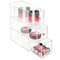 mDesign Plastic Makeup Storage Organizer Box, Flips, 3 Drawers